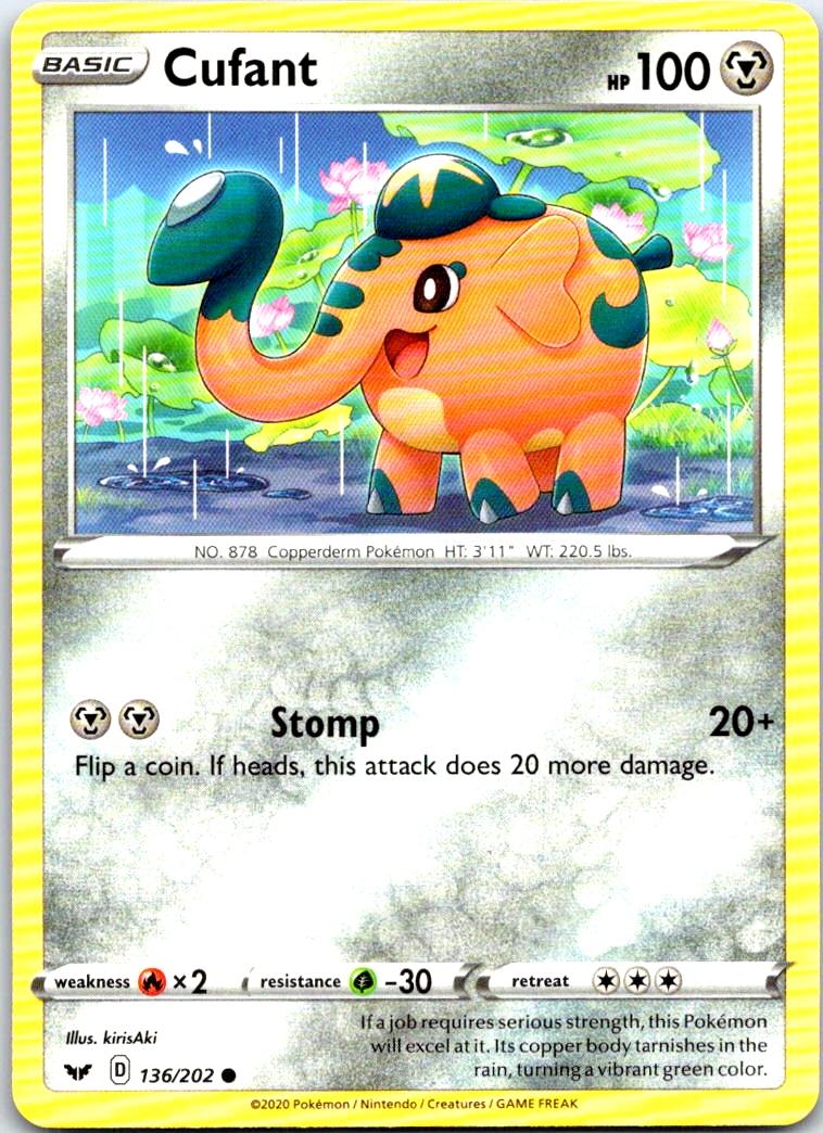 Cufant - 136/202 - - SWORD & SHIELD - Pokemon - Common | AB76-3