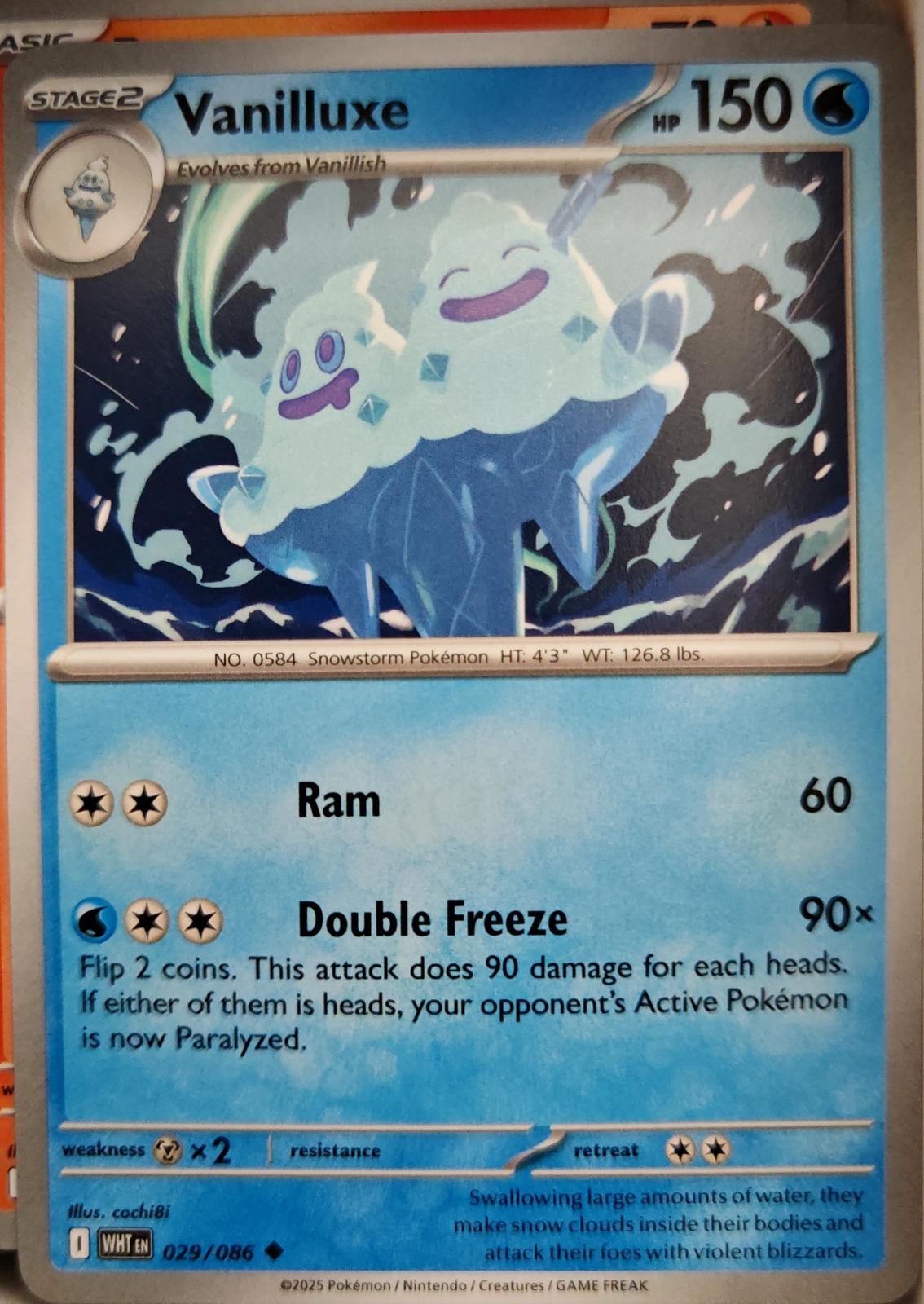 Vanilluxe - 029/086 - - WHITE FLARE - Pokemon - Uncommon | AA03-98