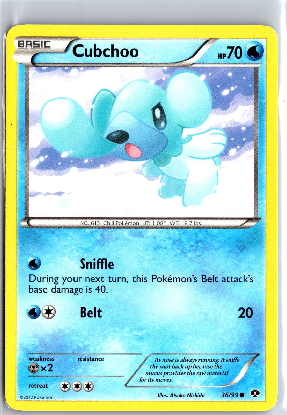 Cubchoo - 36/99 - - NEXT DESTINIES - Pokemon - Common | AA129-65