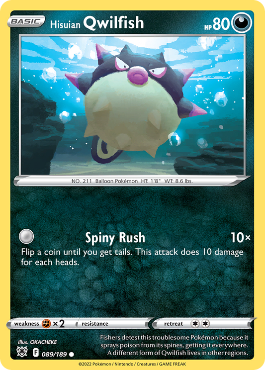 Hisuian Qwilfish - 089/189 - - ASTRAL RADIANCE - Pokemon - Common | AA89-20