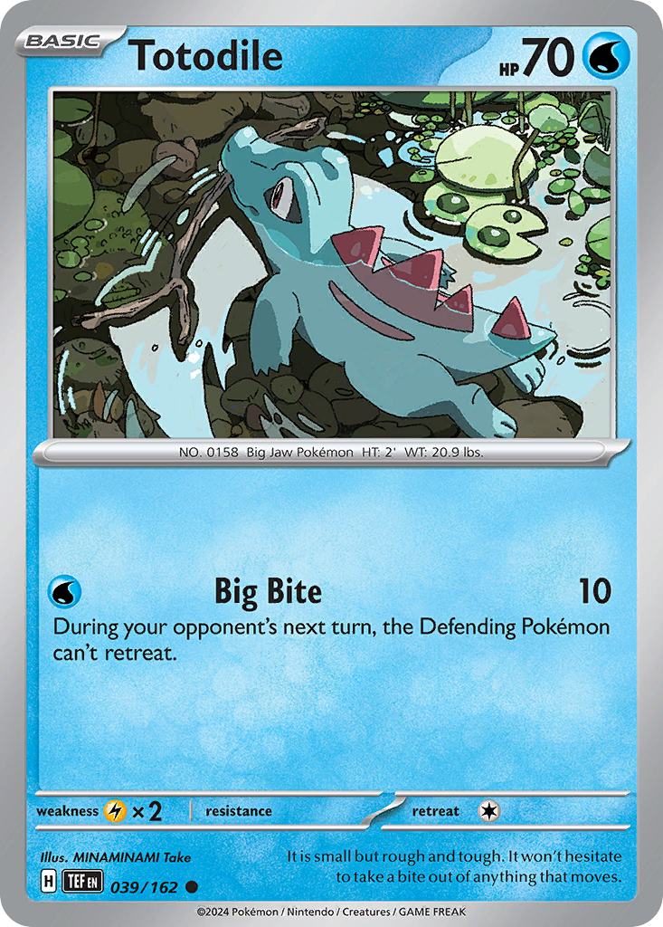 Totodile - 039/162 - Reverse Holo - TEMPORAL FORCES - Pokemon - Common | AA35-17