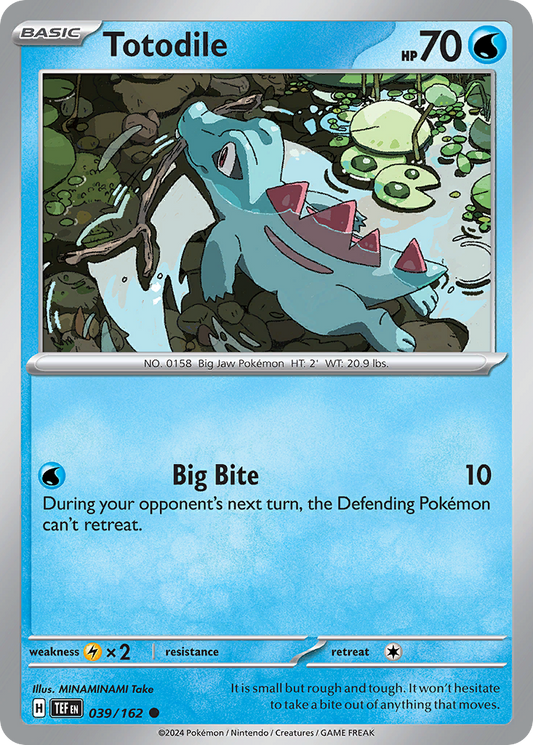 Totodile - 039/162 - Reverse Holo - TEMPORAL FORCES - Pokemon - Common | AA35-17
