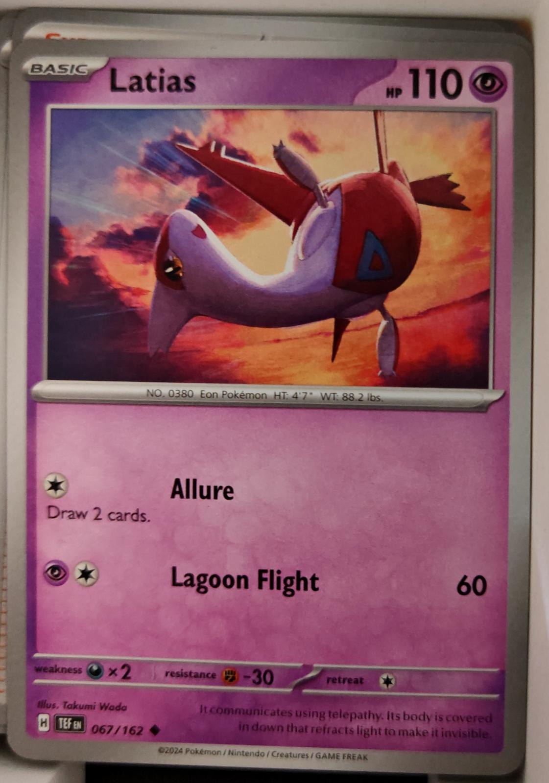 Latias - 067/162 - - TEMPORAL FORCES - Pokemon - Uncommon | AA23-42