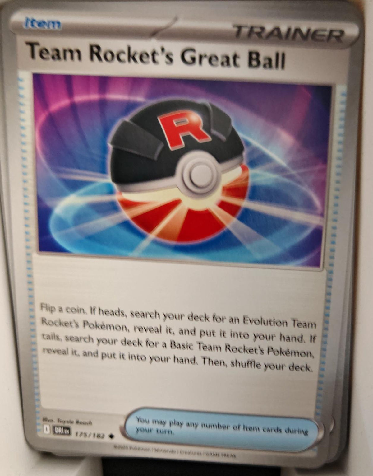 Team Rocket's Great Ball - 175/182 - - DESTINED RIVALS - Pokemon - | AA24-76