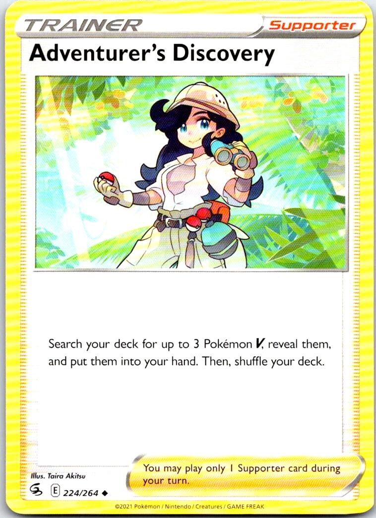 Adventurer's Discovery - 224/264 - - FUSION STRIKE - Pokemon - | AB41-43