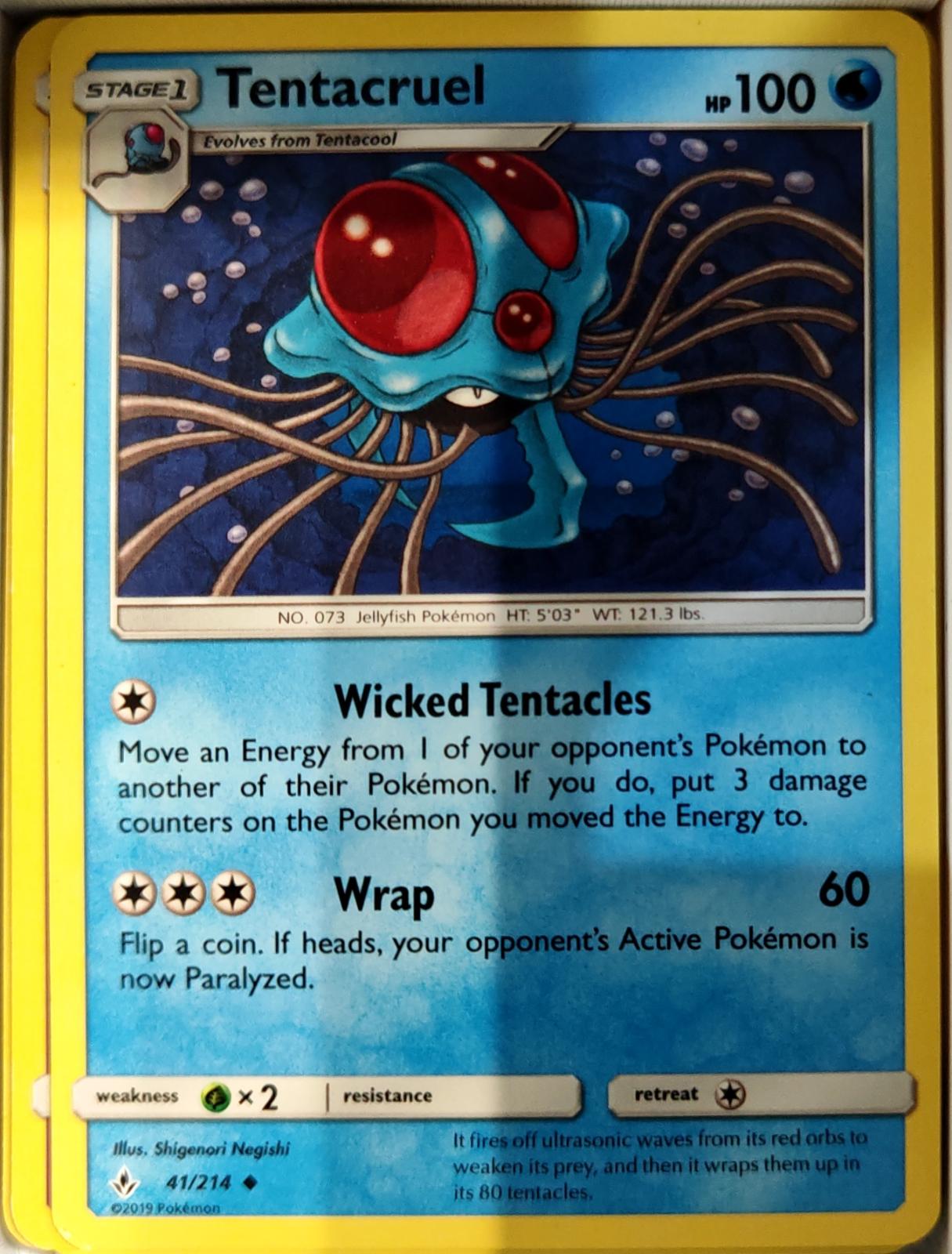 Tentacruel - 41/214 - - UNBROKEN BONDS - Pokemon - Uncommon | AA66-21