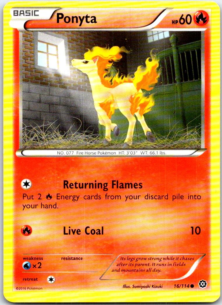 Ponyta - 16/114 - - STEAM SIEGE - Pokemon - Common | AB62-23