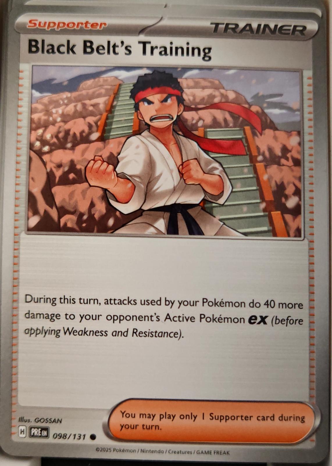Black Belt's Training - 098/131 - - PRISMATIC EVOLUTIONS - Pokemon - | AA29-29
