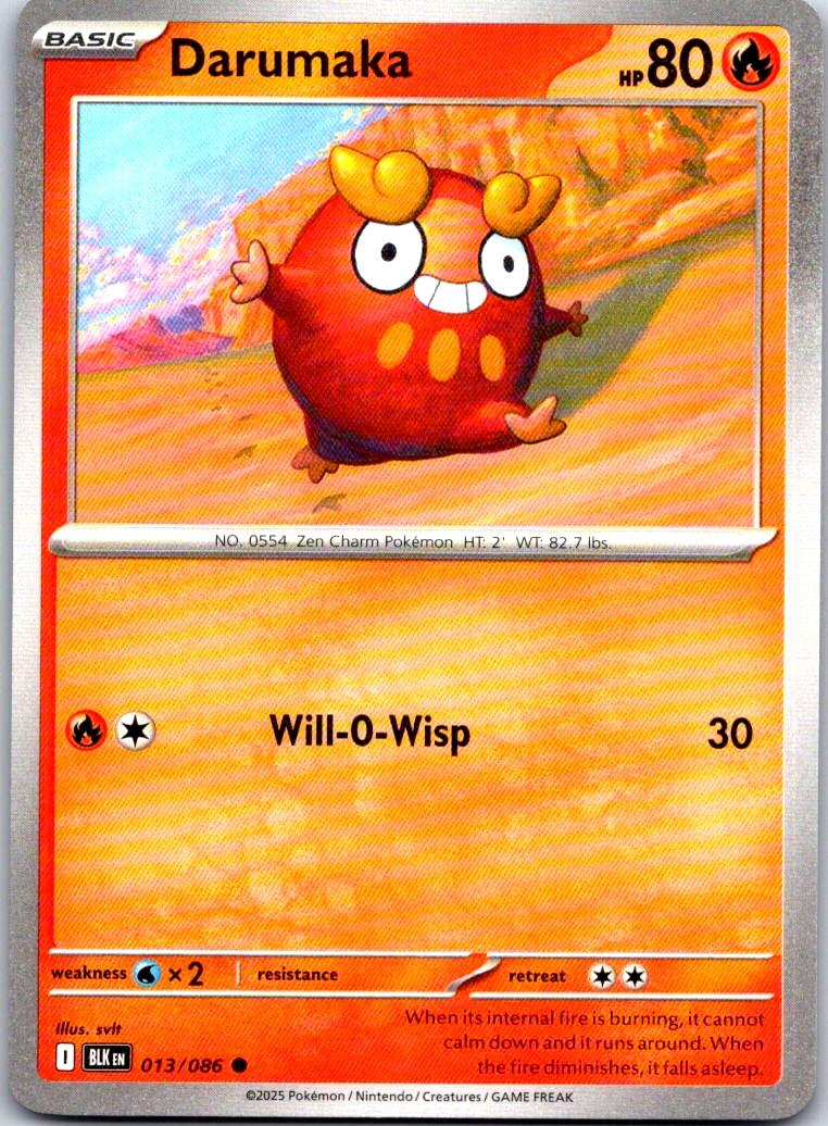 Darumaka - 013/086 - - BLACK BOLT - Pokemon - Common | AA106-48