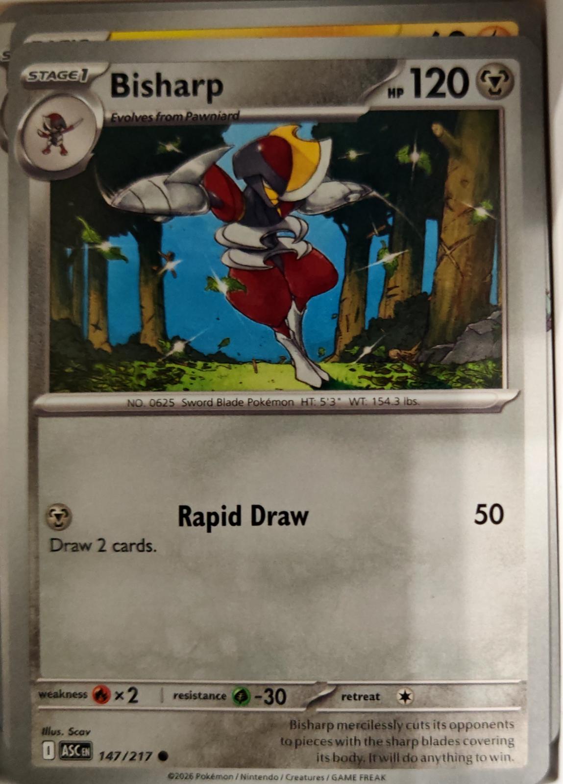 Bisharp - 147/217 - - ASCENDED HEROES - Pokemon - Common | AA01-13