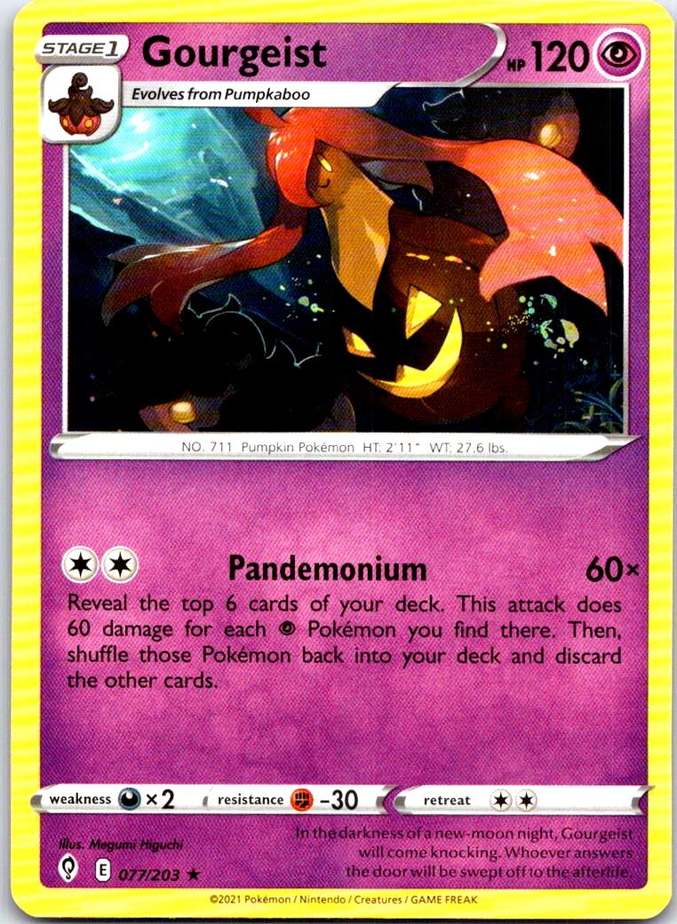 Gourgeist - 077/203 - - EVOLVING SKIES - Pokemon - Rare | AB35-9