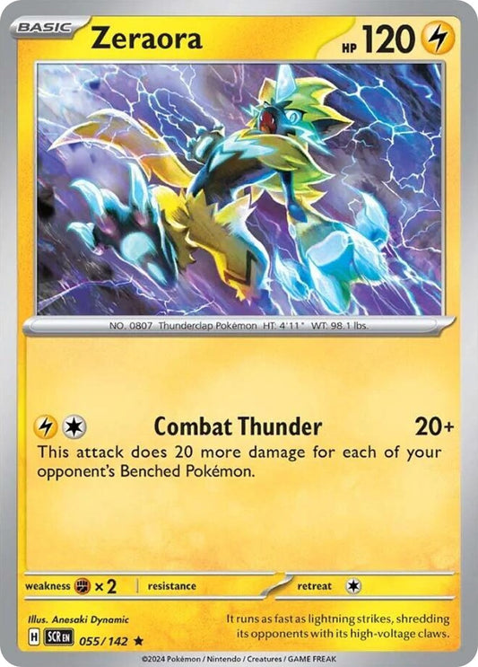 Zeraora - 55/142 - Holo - STELLAR CROWN - Pokemon - Rare | AA06-67