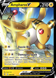 Ampharos V - 049/185 - Holo - VIVID VOLTAGE - Pokemon - V Rare | AA33-3