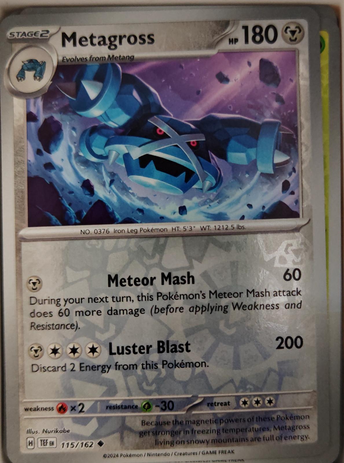 Metagross - 115/162 - Reverse Holo - TEMPORAL FORCES - Pokemon - | AA24-43