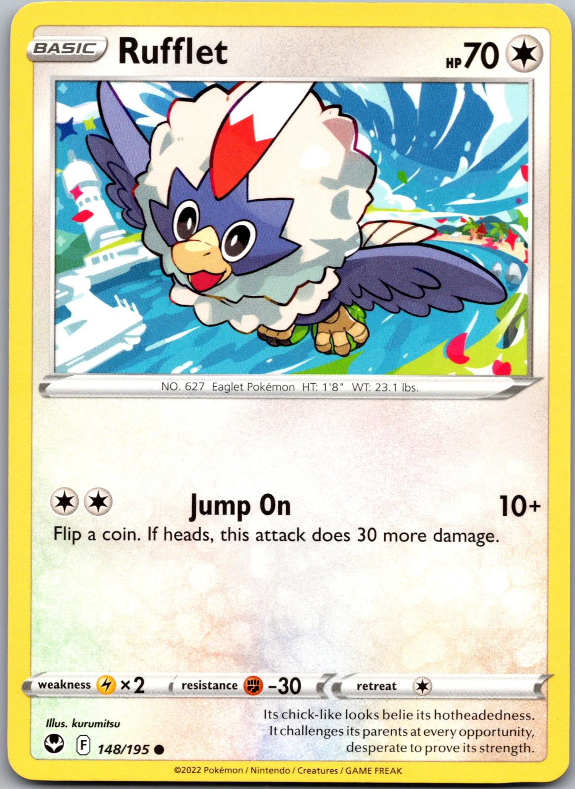 Rufflet - 148/195 - - SILVER TEMPEST - Pokemon - Common | AA91-15
