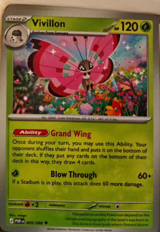 Vivillon - 009/088 - - PERFECT ORDER - Pokemon - Uncommon | AA01-88