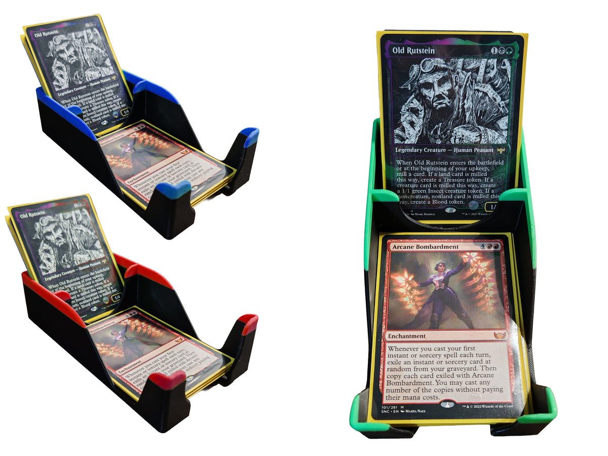 3D printed Board Game Deck Organiser - Draw/Discard Box Board Game Tabletop Gaming Gifts Accessories, RPG D&D Dice