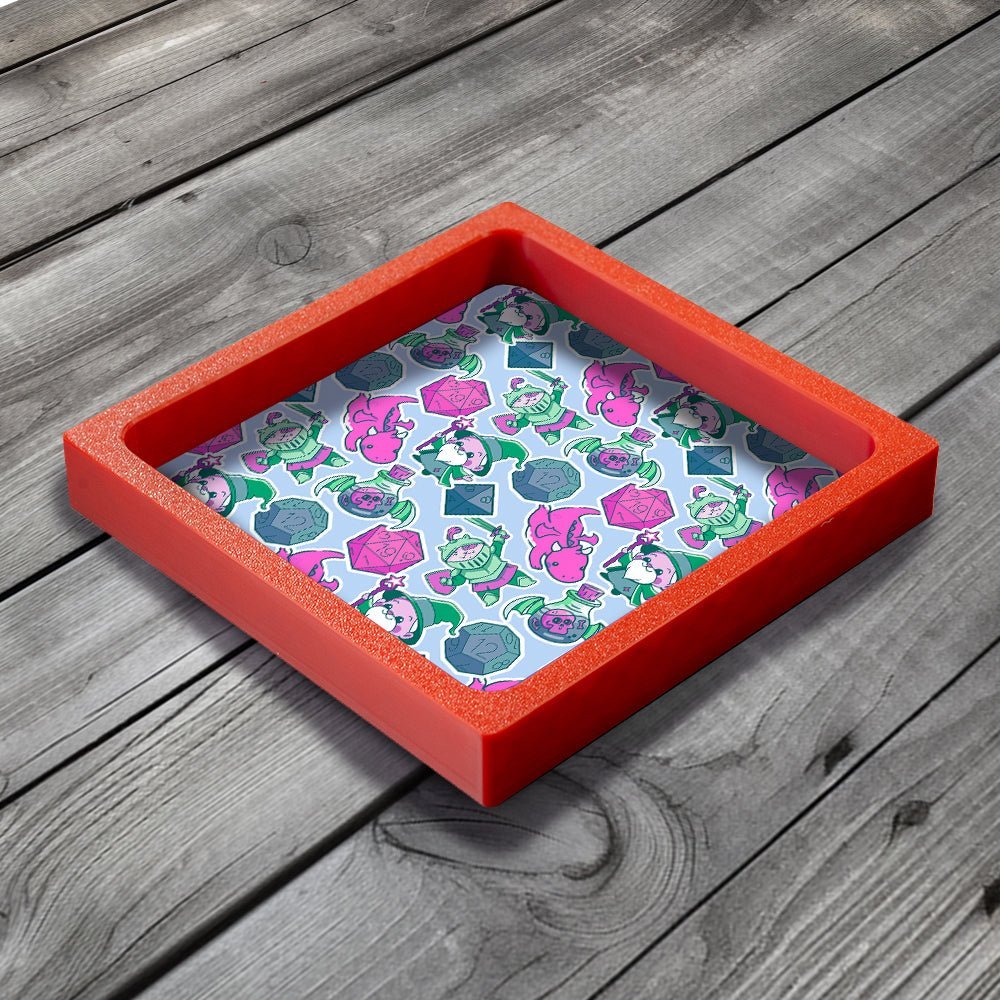3D Printed Dice Tray - Arkham Horror Miskatonic University Board Game Tabletop Gaming Gifts Accessories, RPG D&D Dice