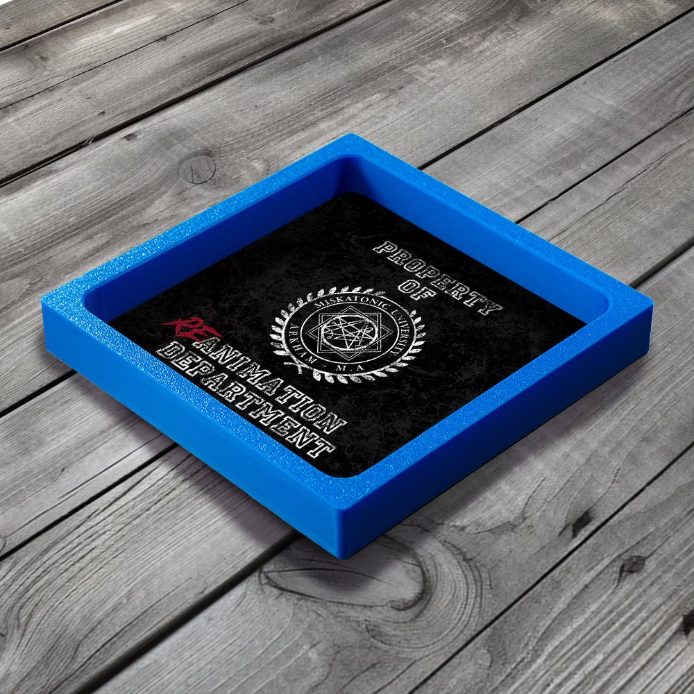 3D Printed Dice Tray - Arkham Horror Miskatonic University Board Game Tabletop Gaming Gifts Accessories, RPG D&D Dice