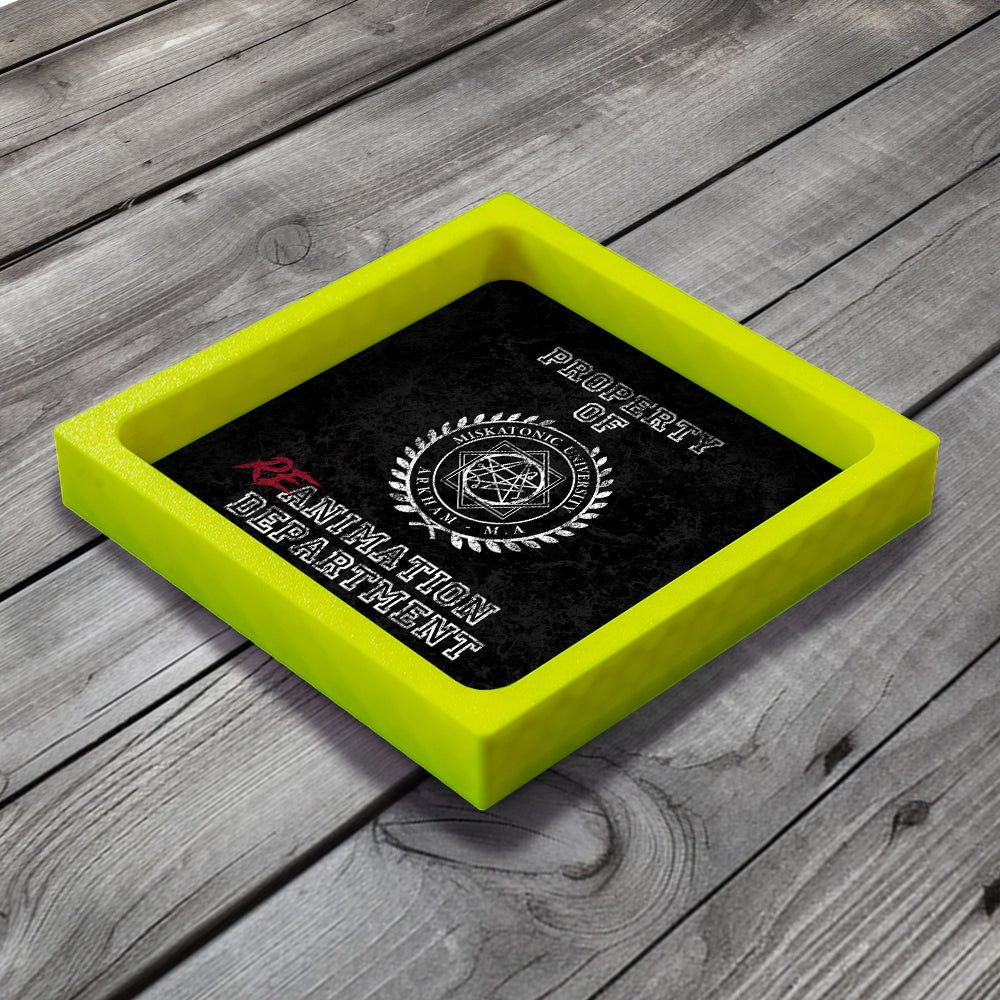 3D Printed Dice Tray - Arkham Horror Miskatonic University Board Game Tabletop Gaming Gifts Accessories, RPG D&D Dice