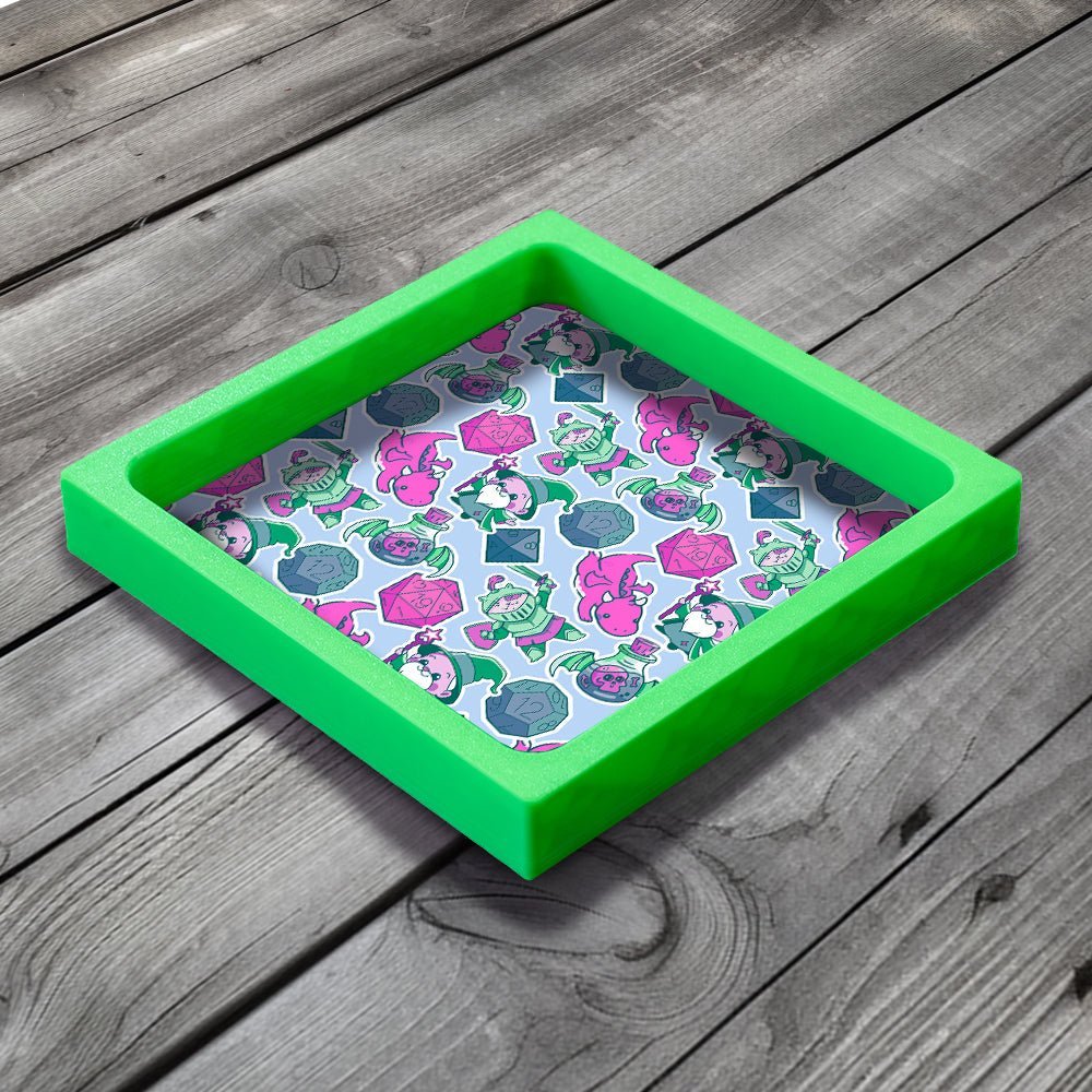 3D Printed Dice Tray - Arkham Horror Miskatonic University Board Game Tabletop Gaming Gifts Accessories, RPG D&D Dice