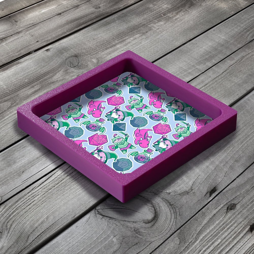 3D Printed Dice Tray - Arkham Horror Miskatonic University Board Game Tabletop Gaming Gifts Accessories, RPG D&D Dice
