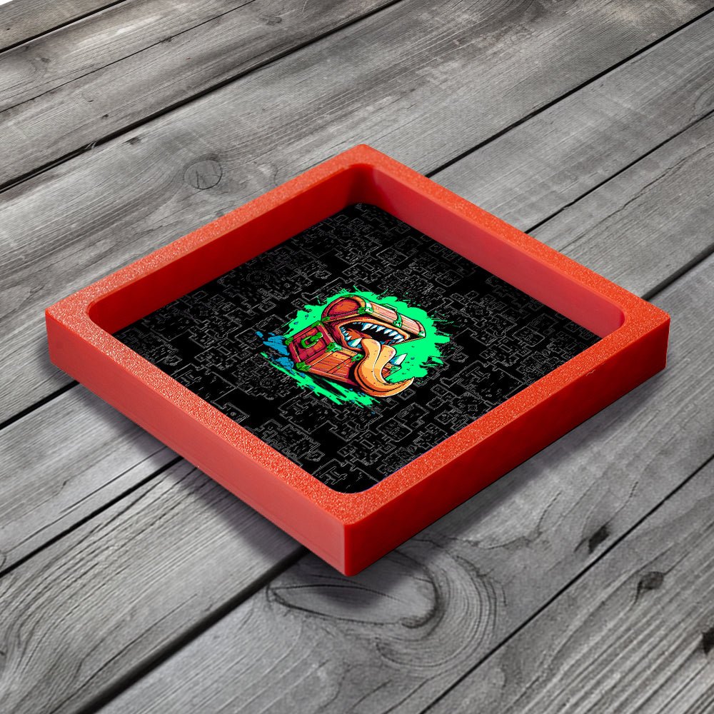 3D Printed Dice Tray - RPG Mimic Chest Board Game Tabletop Gaming Gifts Accessories, RPG D&D Dice