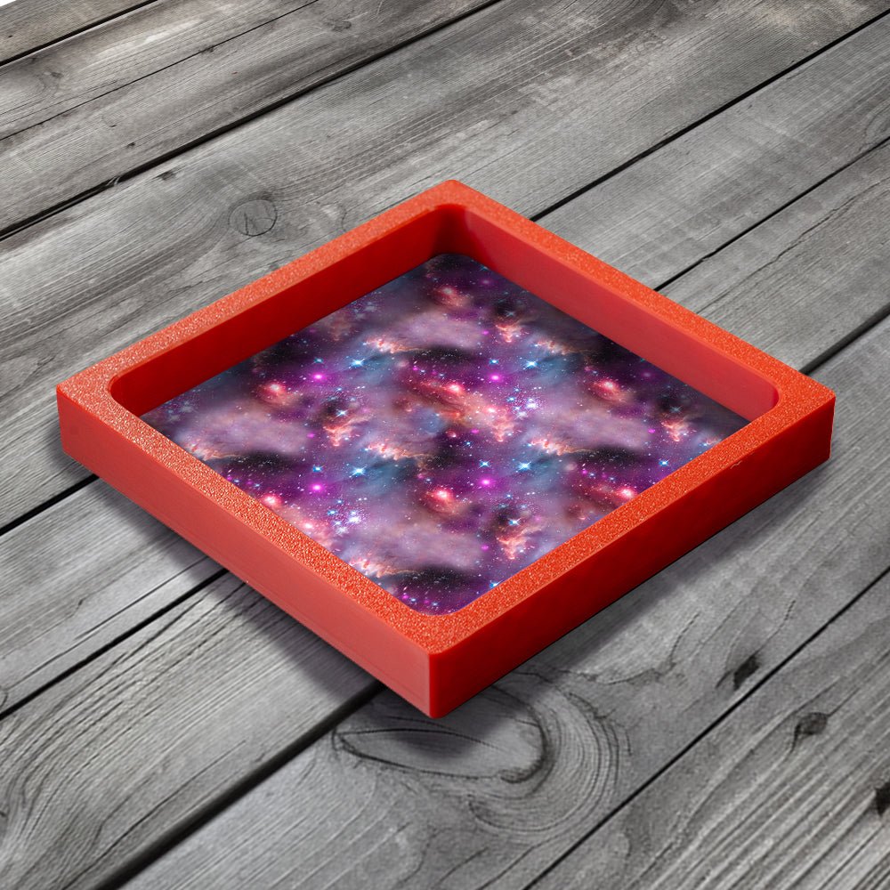 3D Printed Dice Tray - Space Nebula Board Game Tabletop Gaming Gifts Accessories, RPG D&D Dice