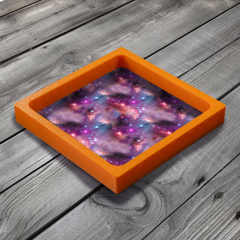 3D Printed Dice Tray - Space Nebula Board Game Tabletop Gaming Gifts Accessories, RPG D&D Dice