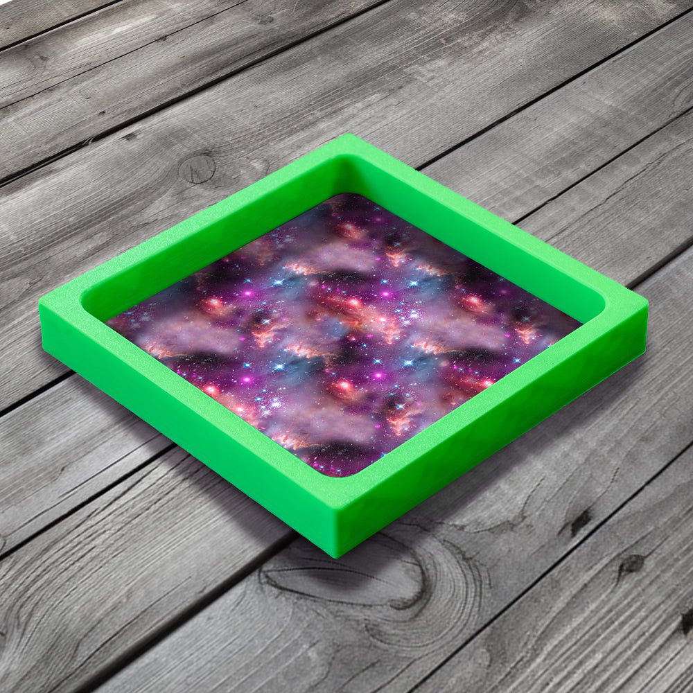 3D Printed Dice Tray - Space Nebula Board Game Tabletop Gaming Gifts Accessories, RPG D&D Dice