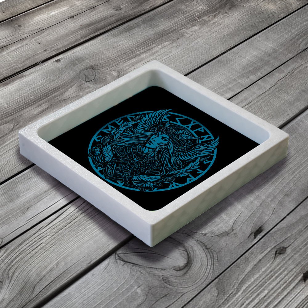 3D Printed Dice Tray - Viking Valkyrie Board Game Tabletop Gaming Gifts Accessories, RPG D&D Dice