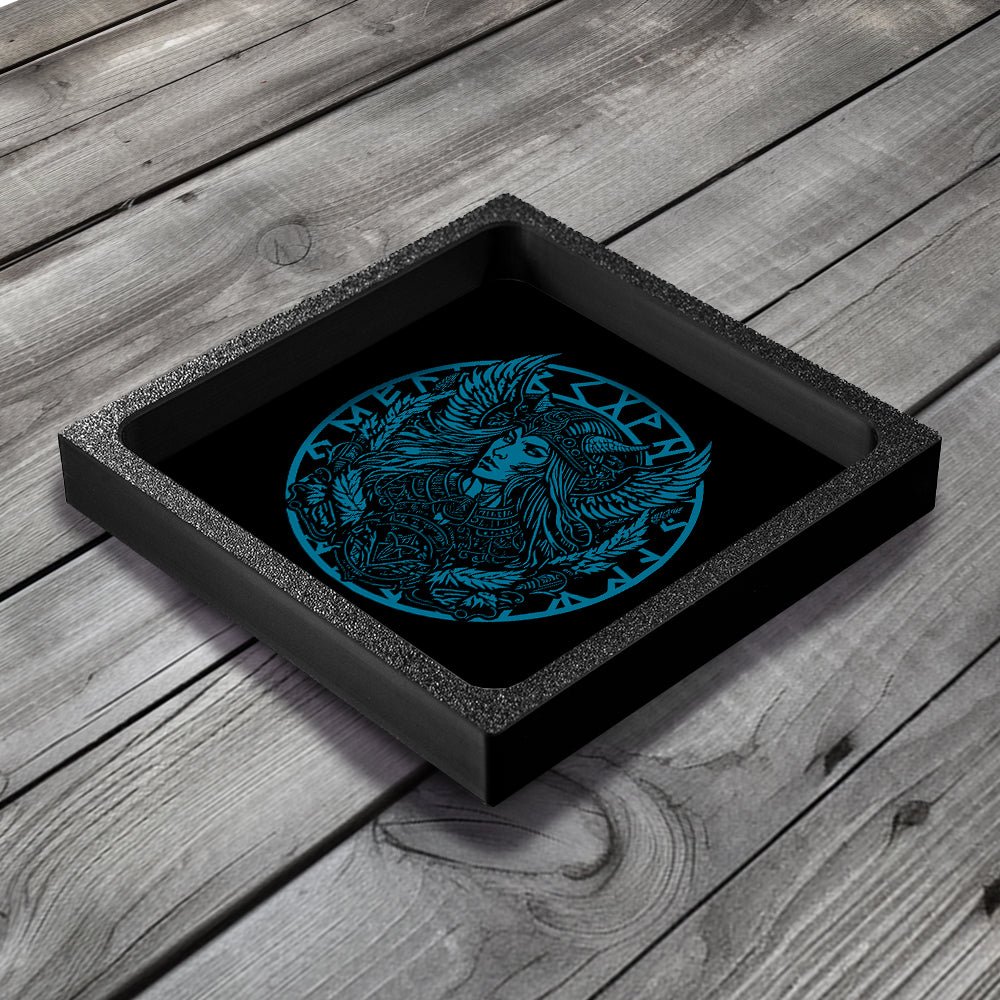 3D Printed Dice Tray - Viking Valkyrie Board Game Tabletop Gaming Gifts Accessories, RPG D&D Dice