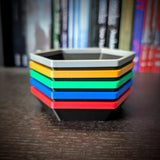 3D Printed - Set of 5 Hexagon Stacking Board Game Token Trays Board Game Tabletop Gaming Gifts Accessories, RPG D&D Dice