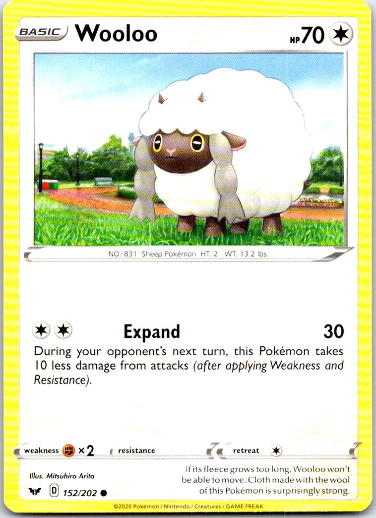 Wooloo - 152/202 - - SWORD & SHIELD - Pokemon - Common | AB85-19