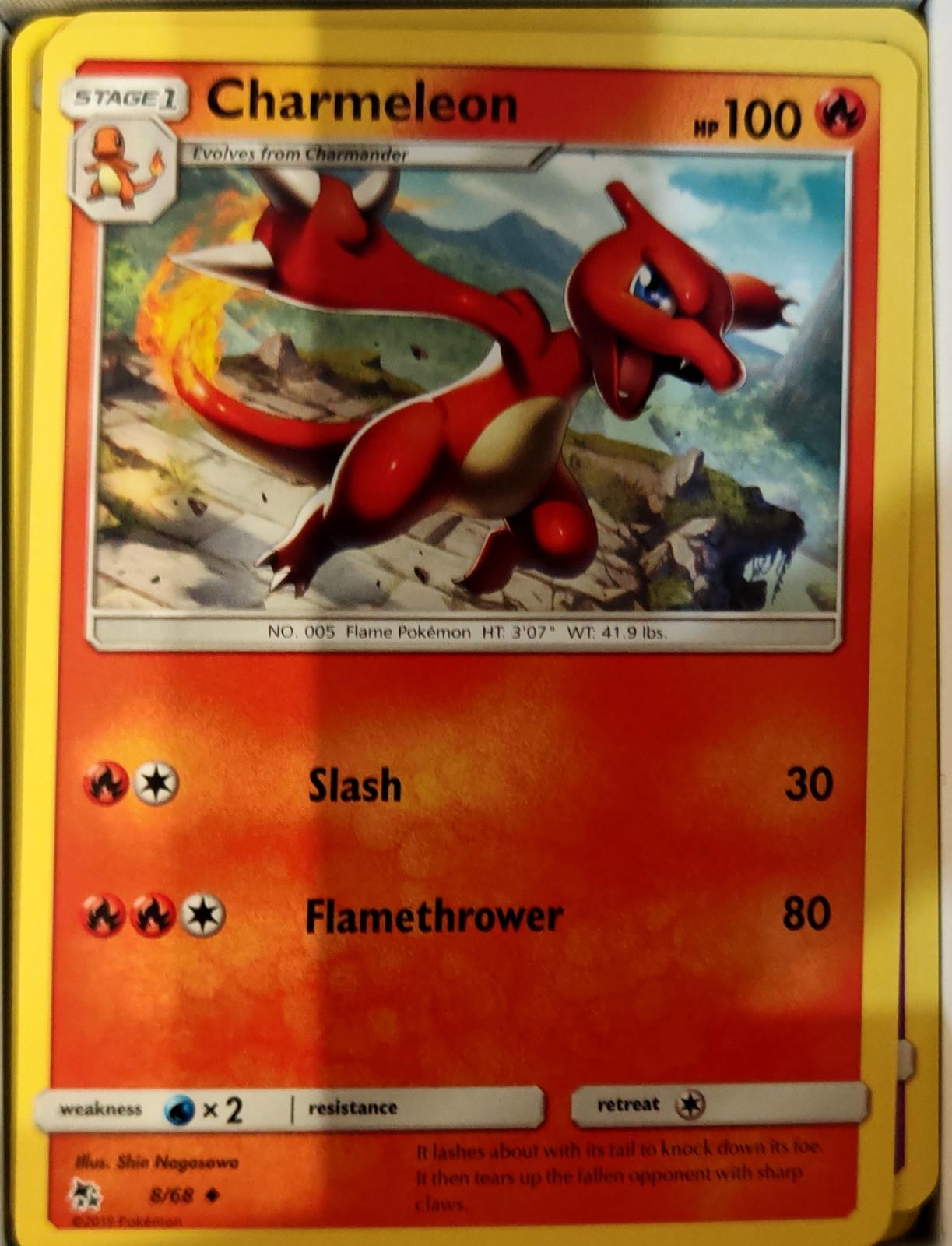 Charmeleon - 8/68 - - HIDDEN FATES - Pokemon - Uncommon | AA68-33