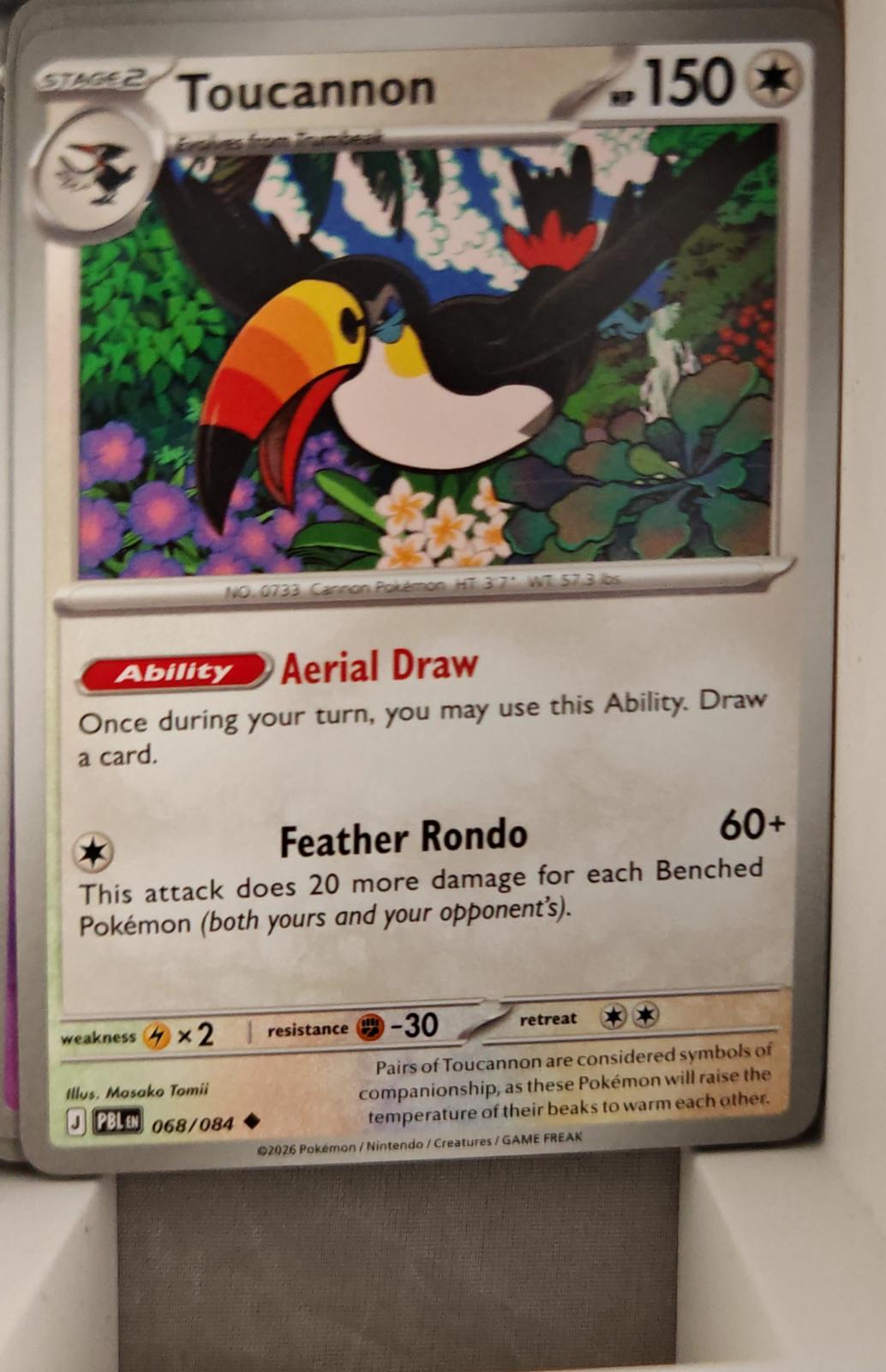 Toucannon - 068/084 - - PITCH BLACK - Pokemon - Uncommon | AA38-20