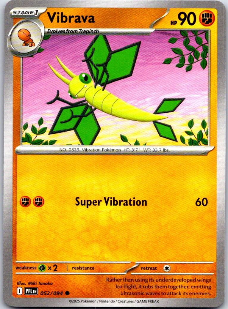 Vibrava - 052/094 - - PHANTASMAL FLAMES - Pokemon - Common | AA110-26