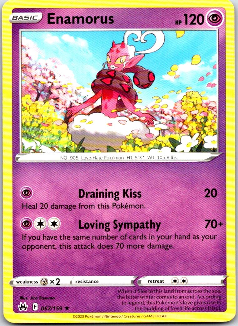 Enamorus - 067/159 - - CROWN ZENITH - Pokemon - Rare | AA102-28