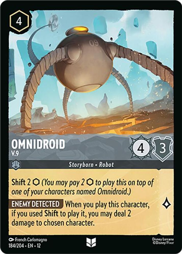 Omnidroid - V.9 - 184/204 - - WILDS UNKNOWN - Lorcana - Uncommon | LAA02-33