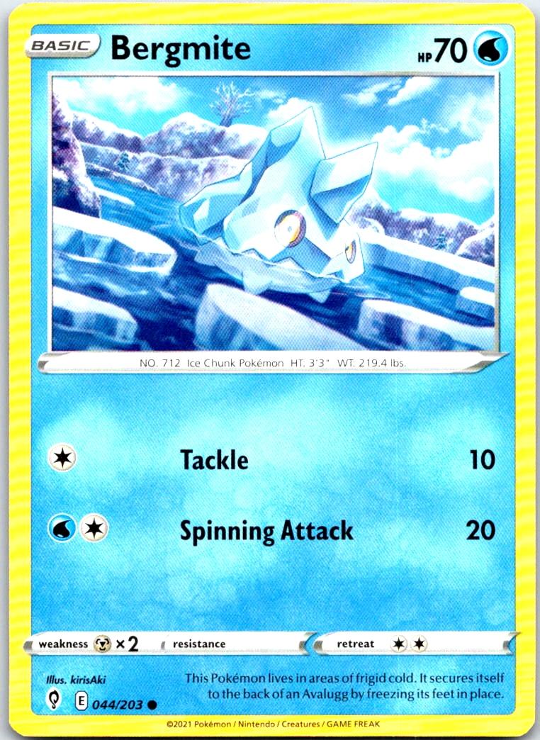 Bergmite - 044/203 - - EVOLVING SKIES - Pokemon - Common | AB29-37