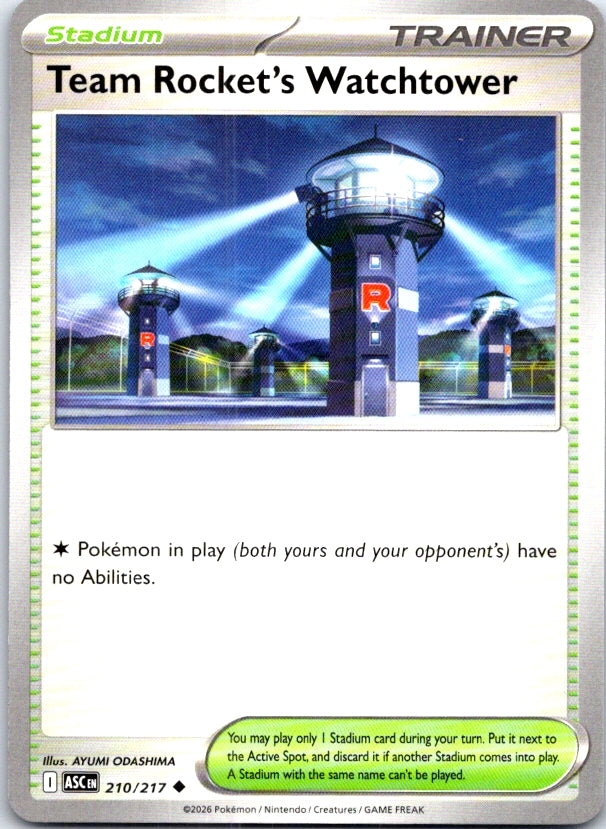 Team Rocket's Watchtower - 210/217 - - ASCENDED HEROES - Pokemon - | AC24-6