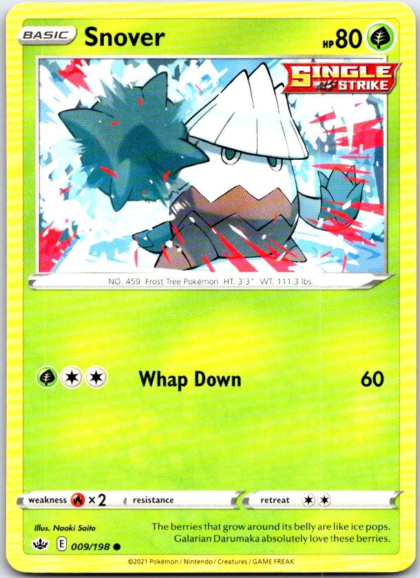 Snover - 009/198 - - CHILLING REIGN - Pokemon - Common | AC18-42