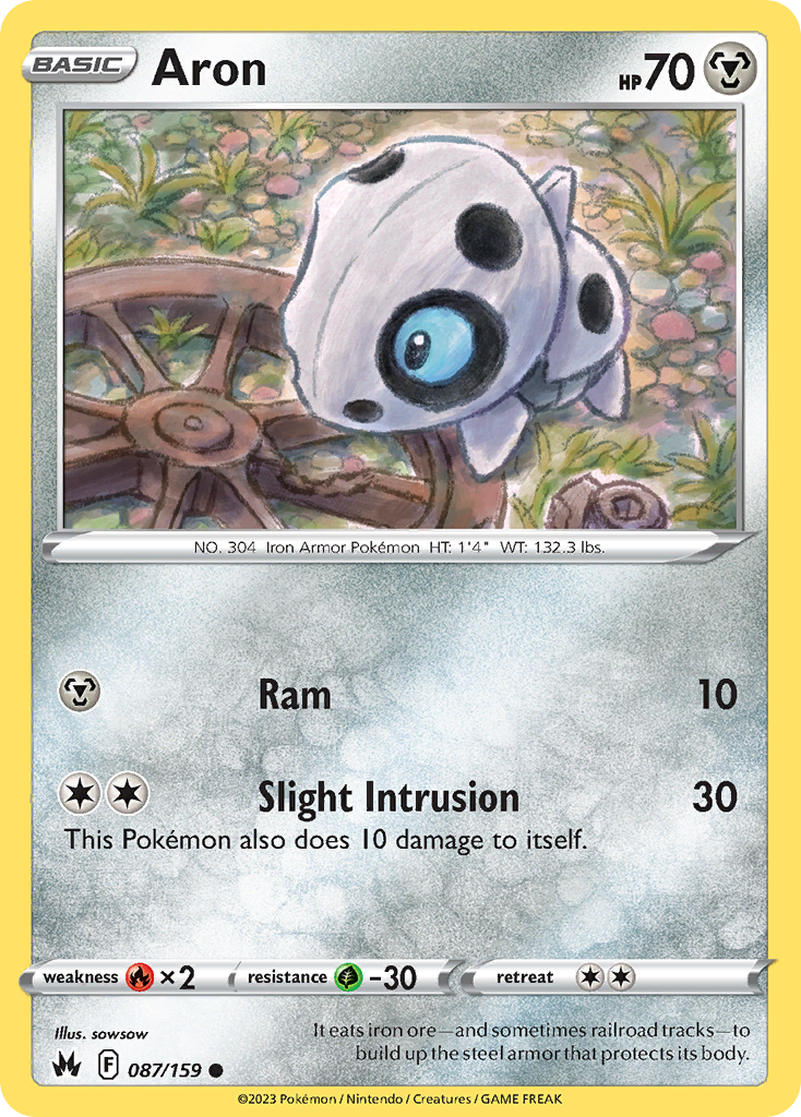 Aron - 087/159 - - CROWN ZENITH - Pokemon - Common | AA103-50