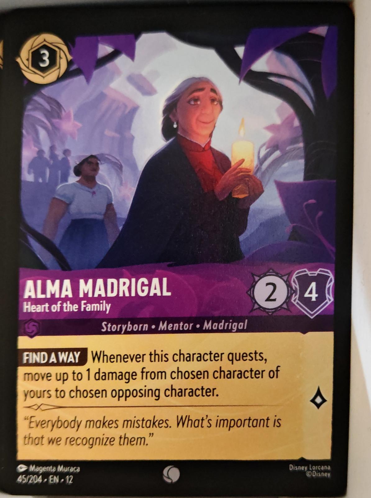 Alma Madrigal - Heart of the Family - 45/204 - - WILDS UNKNOWN - Lorcana - | LAA01-46