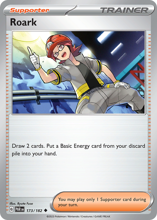 Roark - 173/182 - - PARADOX RIFT - Pokemon - Uncommon | AA41-73