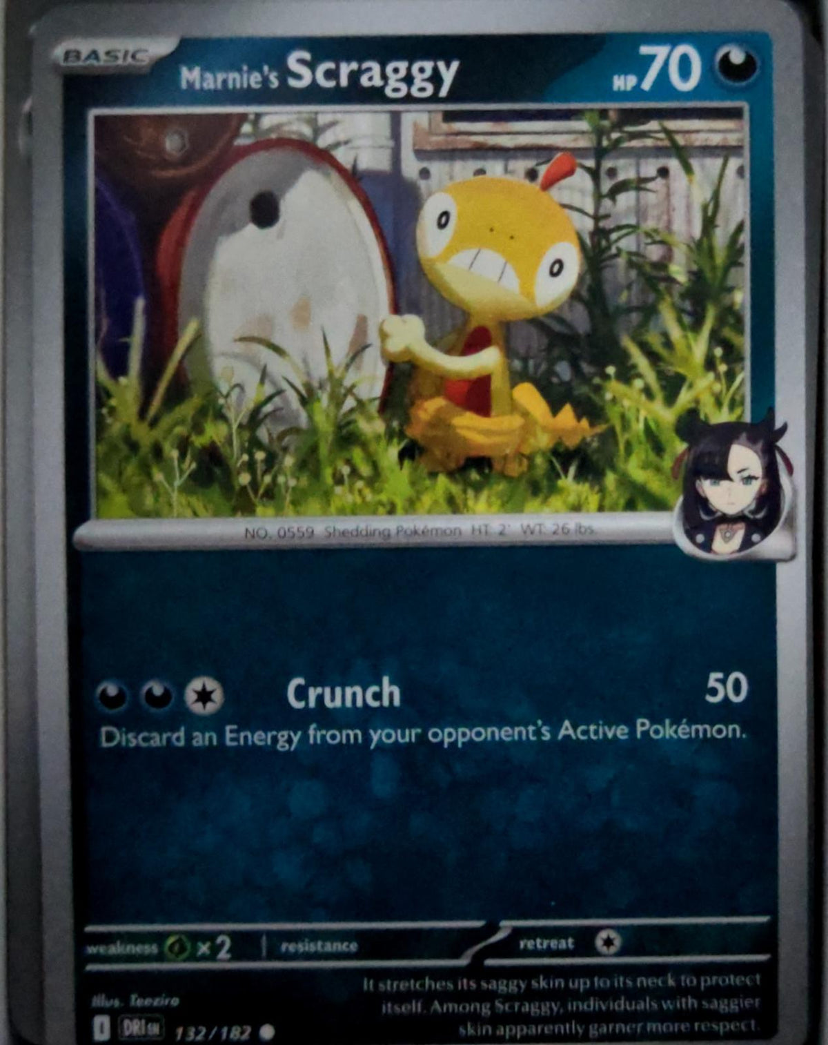 Marnie's Scraggy - 132/182 - - DESTINED RIVALS - Pokemon - Common | AA52-30