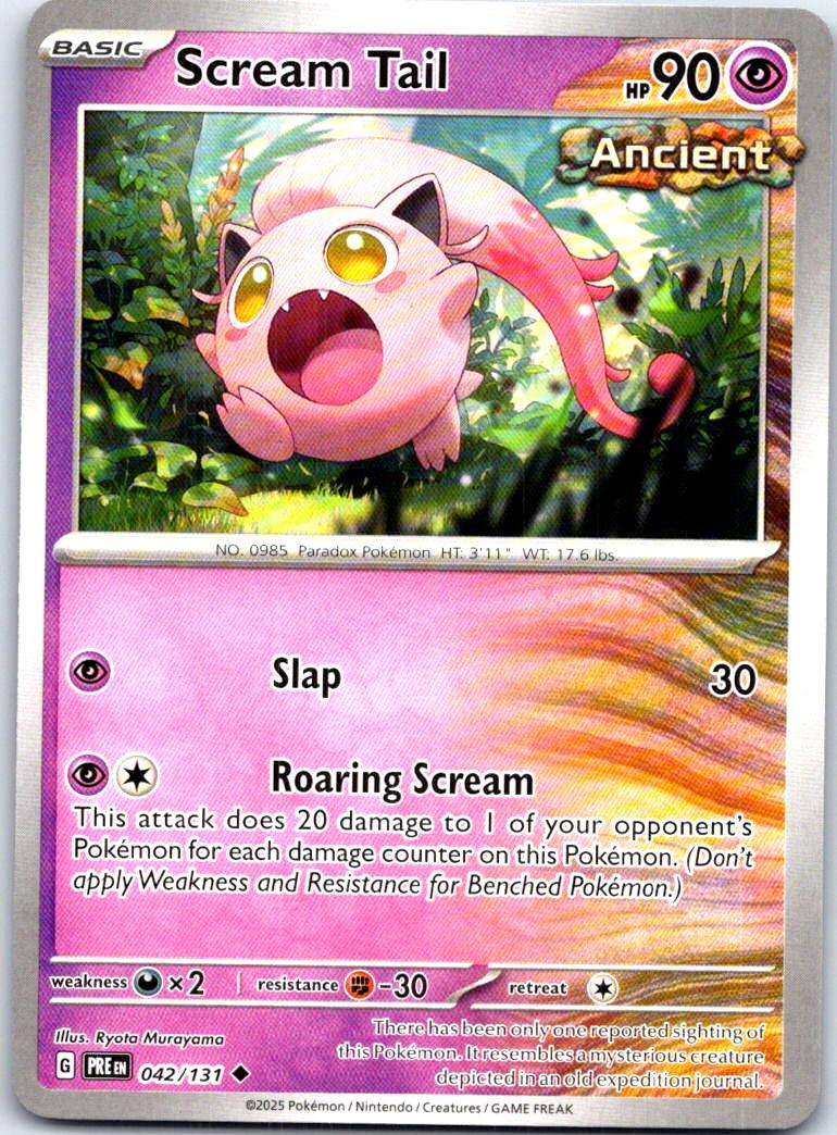 Scream Tail - 042/131 - - PRISMATIC EVOLUTIONS - Pokemon - Uncommon | AB59-17