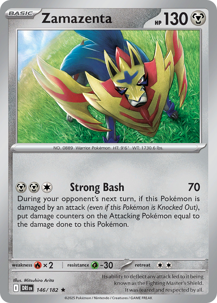 Zamazenta - 146/182 - Holo - DESTINED RIVALS - Pokemon - Rare | AA13-8