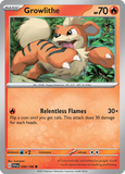 Growlithe - 030/198 - Reverse Holo - SCARLET & VIOLET - Pokemon - | AA49-7