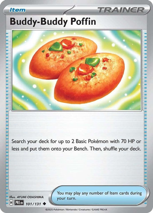 Buddy-Buddy Poffin - 101/131 - Reverse Holo - PRISMATIC EVOLUTIONS - Pokemon - | AA29-11